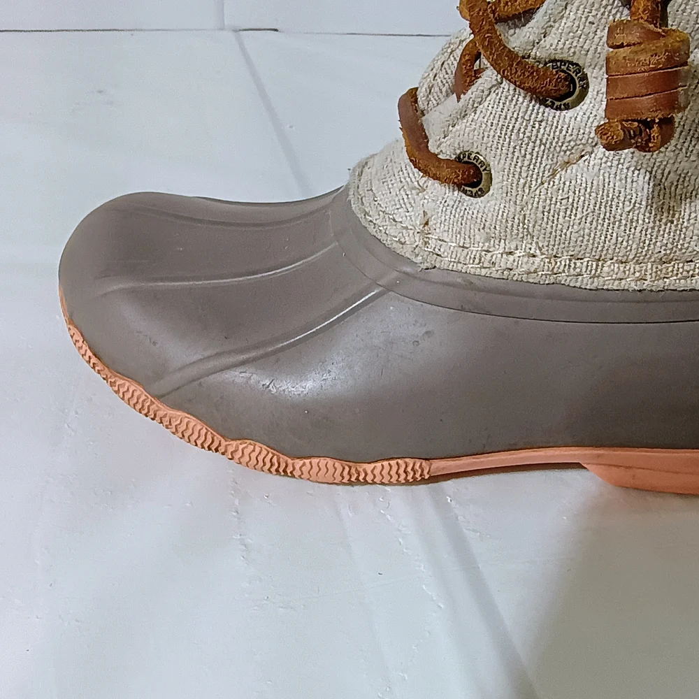 Sperry Kids Brown and Tan Duck Boots